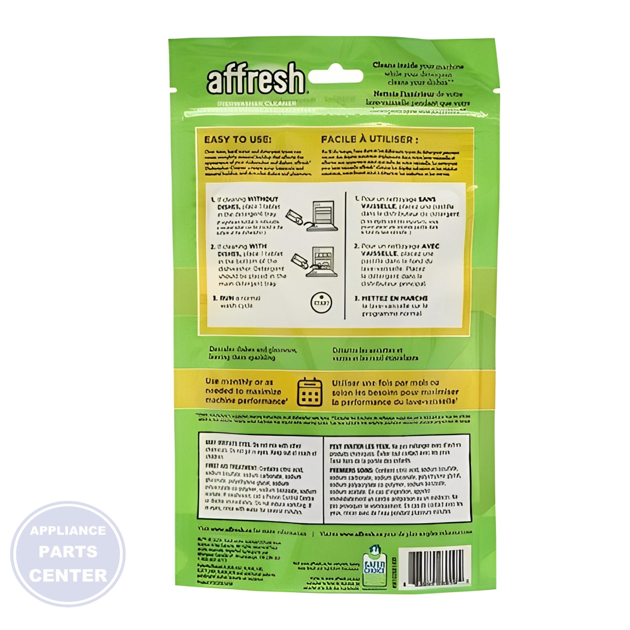 Whirlpool Affresh Dishwasher Cleaner W10282479 - Easy installation in Whirlpool undefined model showing key mounting points