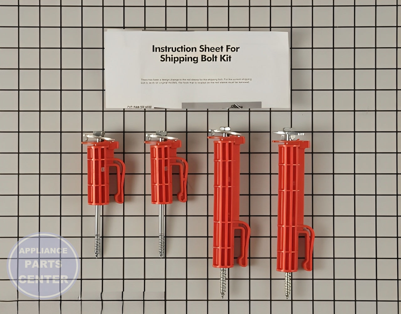 WHIRLPOOL BOLT KIT W10289554A - Main view showing secure fastening for various models