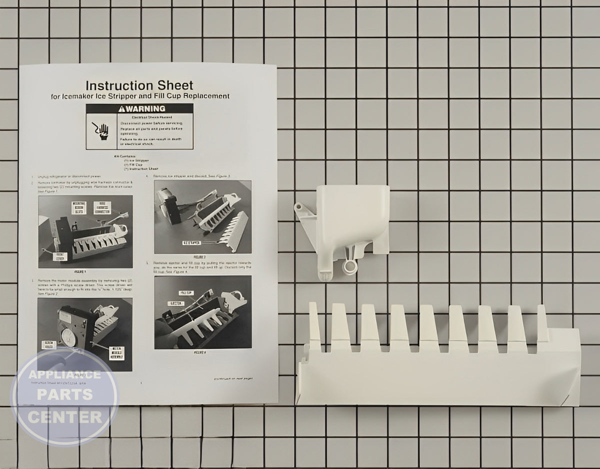 Whirlpool WHIRLPOOL REFRIGERATOR ARM STRIPPER W10297244 - Main view showing ice maker compatibility for Whirlpool refrigerators