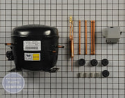 WHIRLPOOL REFRIGERATOR COMPRESSOR W10309988 - Main view showing sealed system for various models