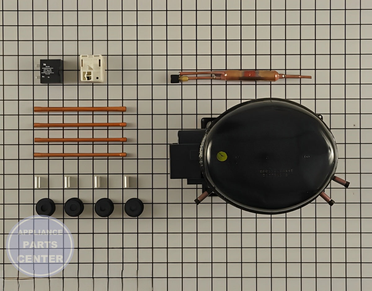 WHIRLPOOL REFRIGERATOR COMPRESSOR W10309990 - Main view showing sealed system functionality for Whirlpool models