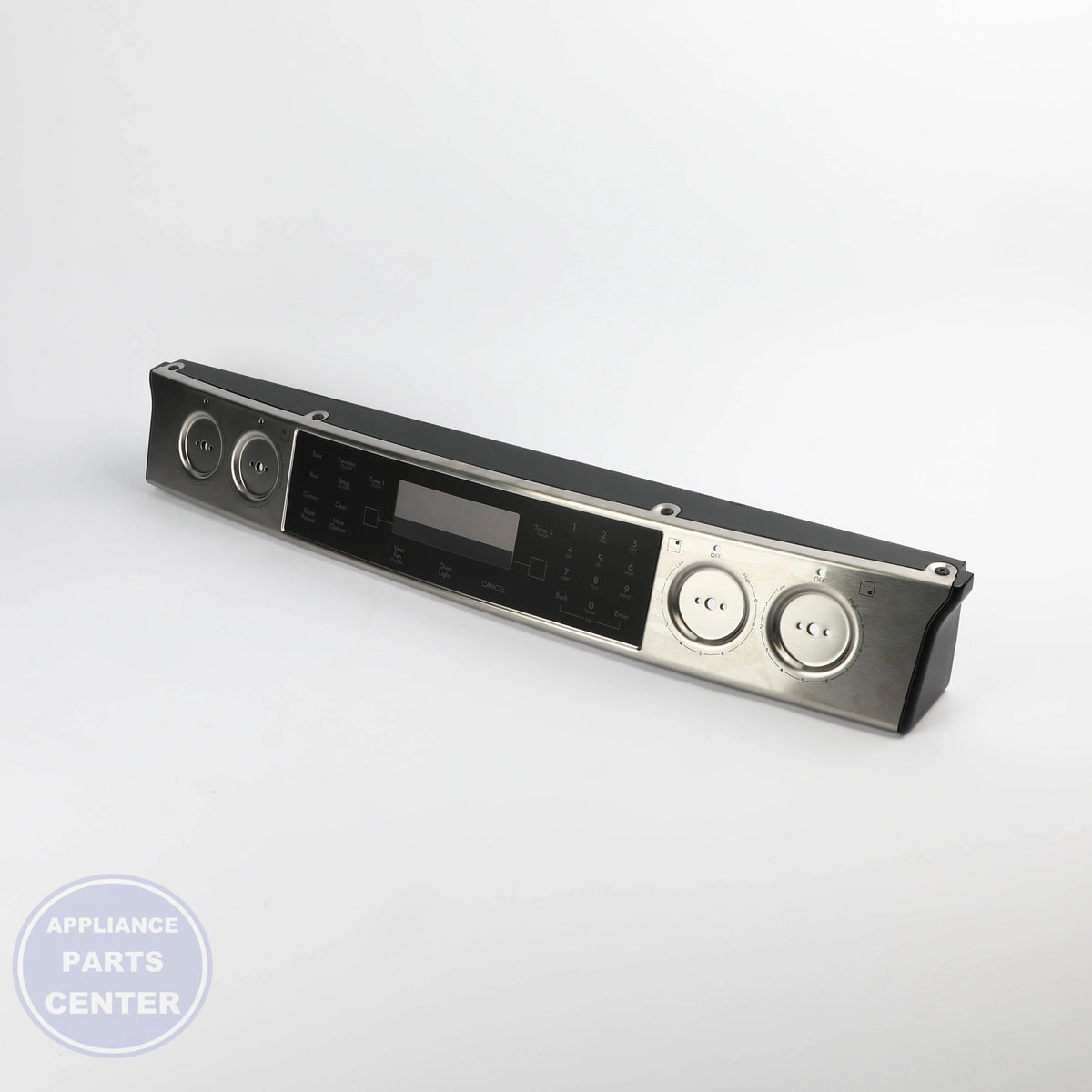 ASSY, CONTROL PANEL SS W10314420 - Side view with precise measurements