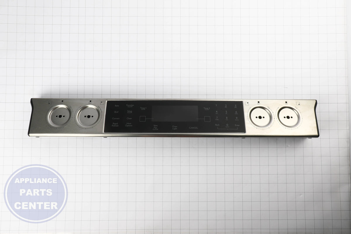 WPL ASSY, CONTROL PANEL SS W10314420 - Installation in specific model showing key mounting points