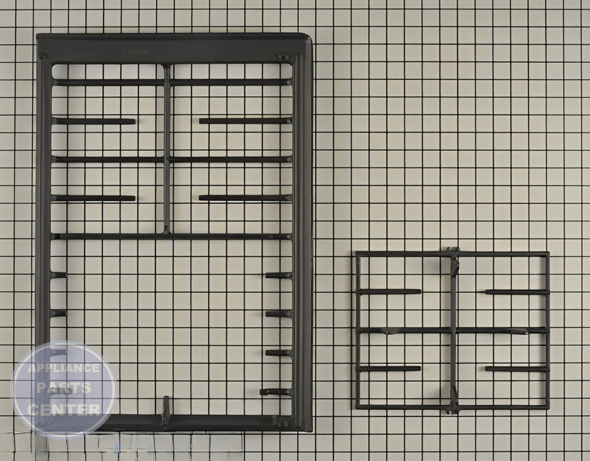 WPL KIT-GRATE,SI,BLACK,TCB W10338795 - Main view showing durable grate and griddle for various models