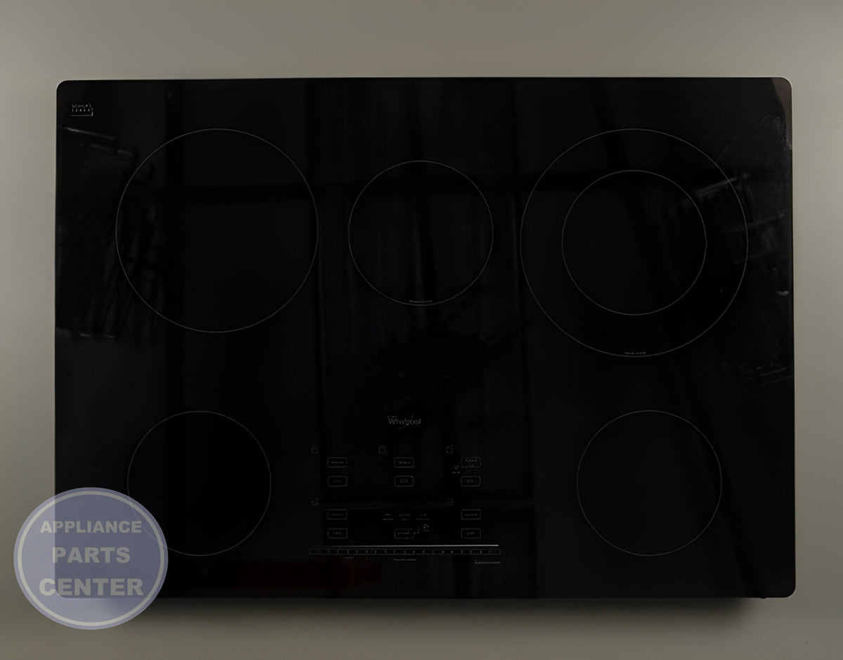 Whirlpool Glass Main Top W10365146 - Main view showing sleek design for Whirlpool models