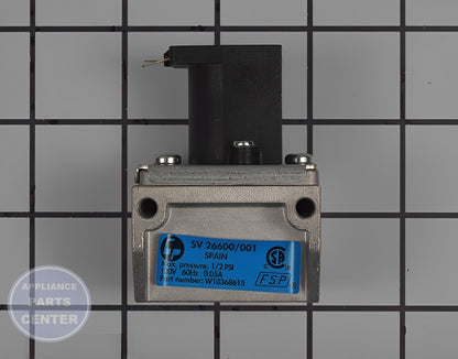 KitchenAid Gas Shut Off Valve W10368615 - Installation in KitchenAid model showing key mounting points