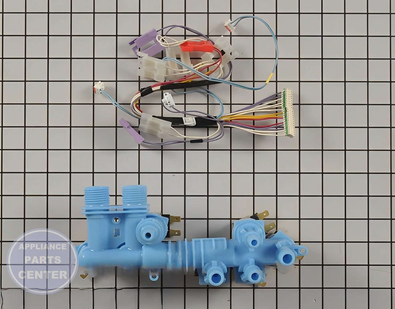 Water Inlet Valve W10371507 - Detailed view of durable construction and precise technical details