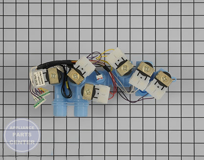 Maytag Water Inlet Valve W10372095 - Main view showing valve & float assembly for W10045100, W10059320, 8577407 models