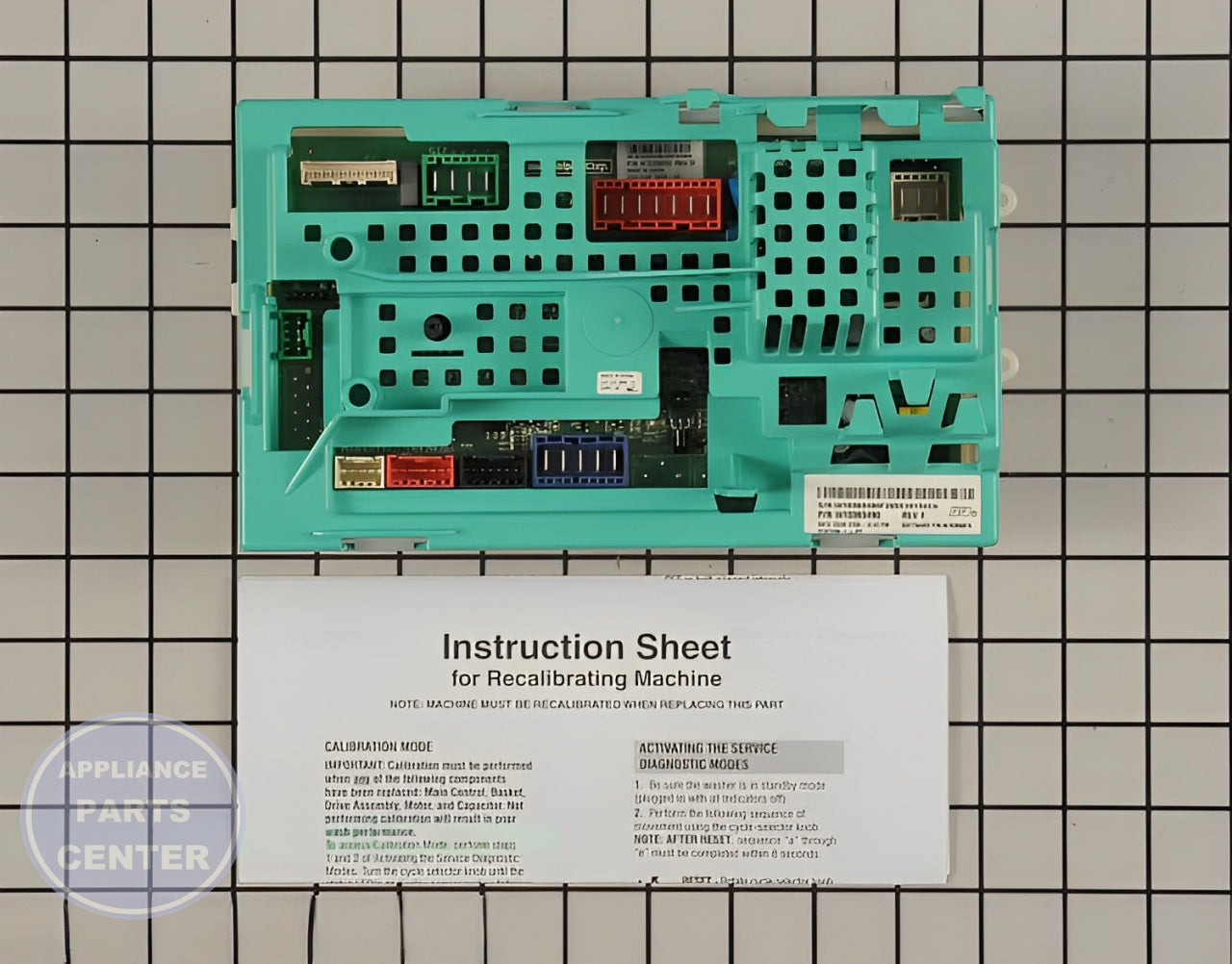 Control Board W10393490 - Detailed view of timer and circuitry