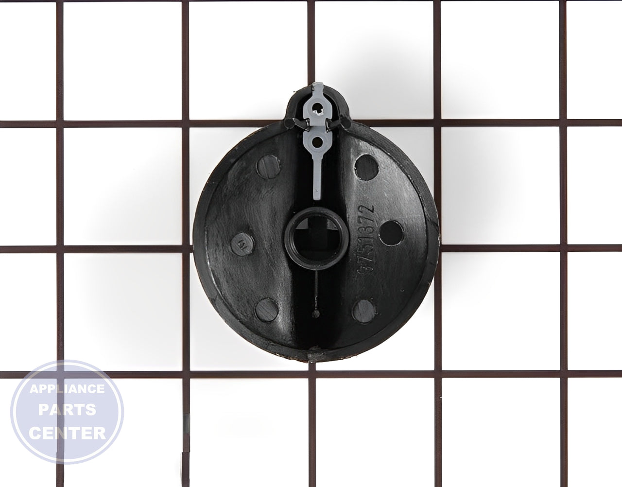Knob W10405147 - Side view with diameter measurements