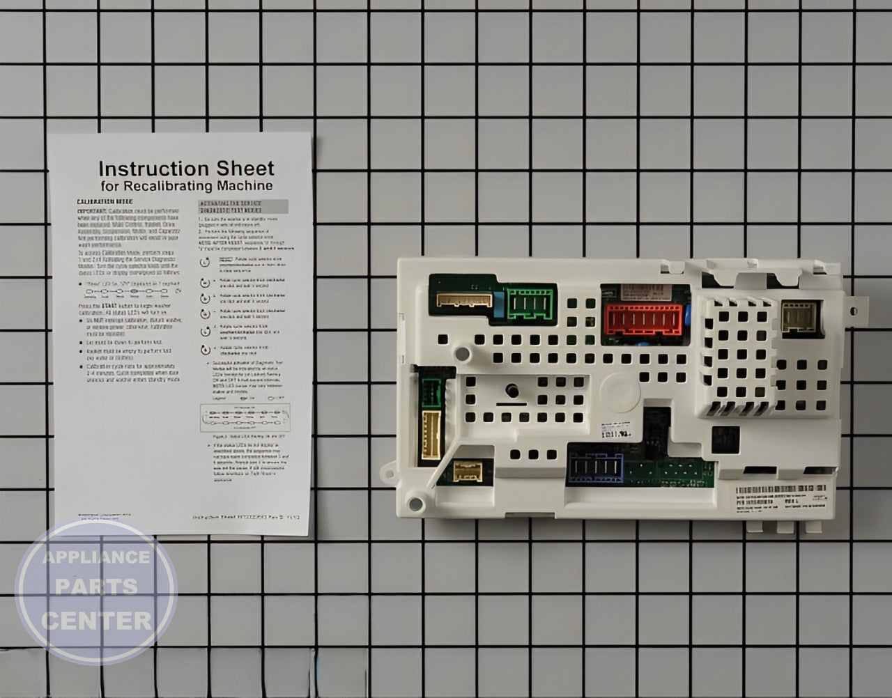Control Board W10405819 - Detailed view of circuit board layout