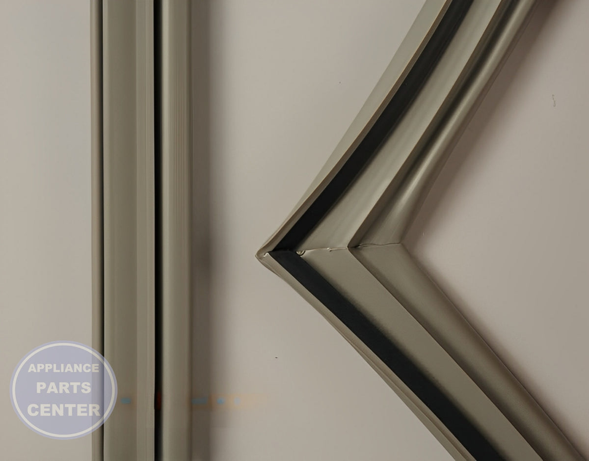 WHIRLPOOL REFRIGERATOR FREEZER DOOR GASKET W10407216 - Main view showing tight seal for W10248749 & W10685869 models