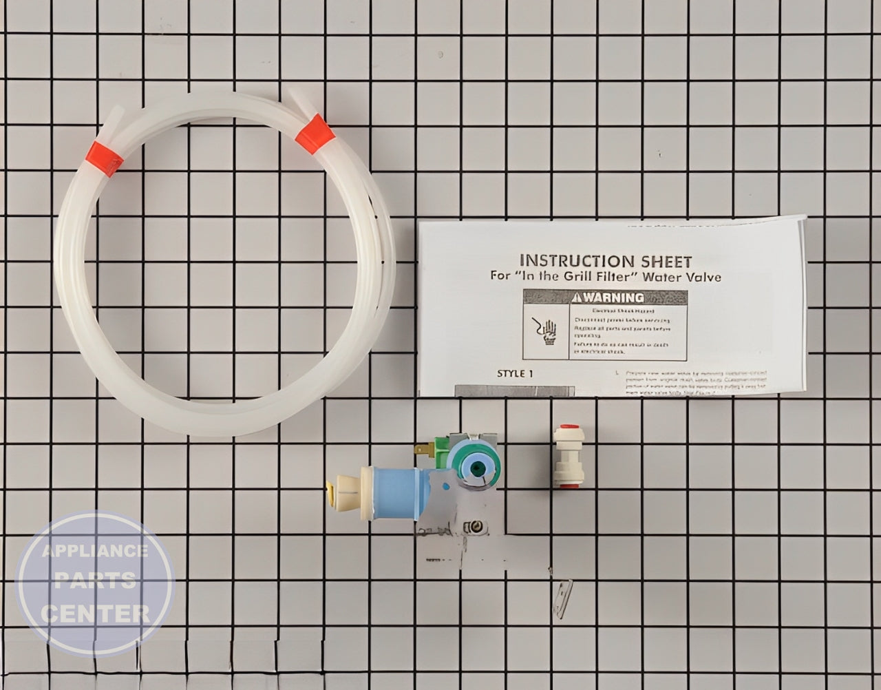 WHIRLPOOL ICE MAKER WATER INLET FILL VALVE KIT W10408179 - Main view showing durable construction for various models