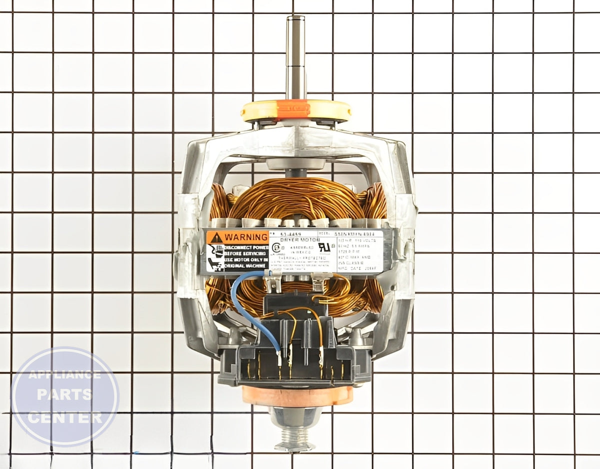 WHIRLPOOL DRYER DRIVE MOTOR W10410996 - Main view showing heavy-duty capacity for various models