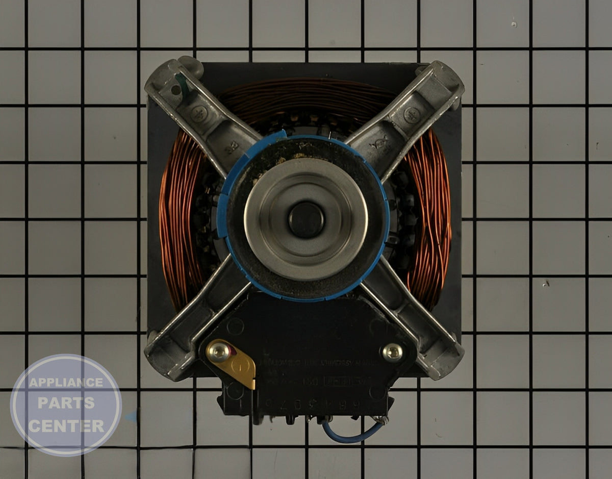 WHIRLPOOL DRYER DRIVE MOTOR W10410999 - Detailed view of the motor technical details