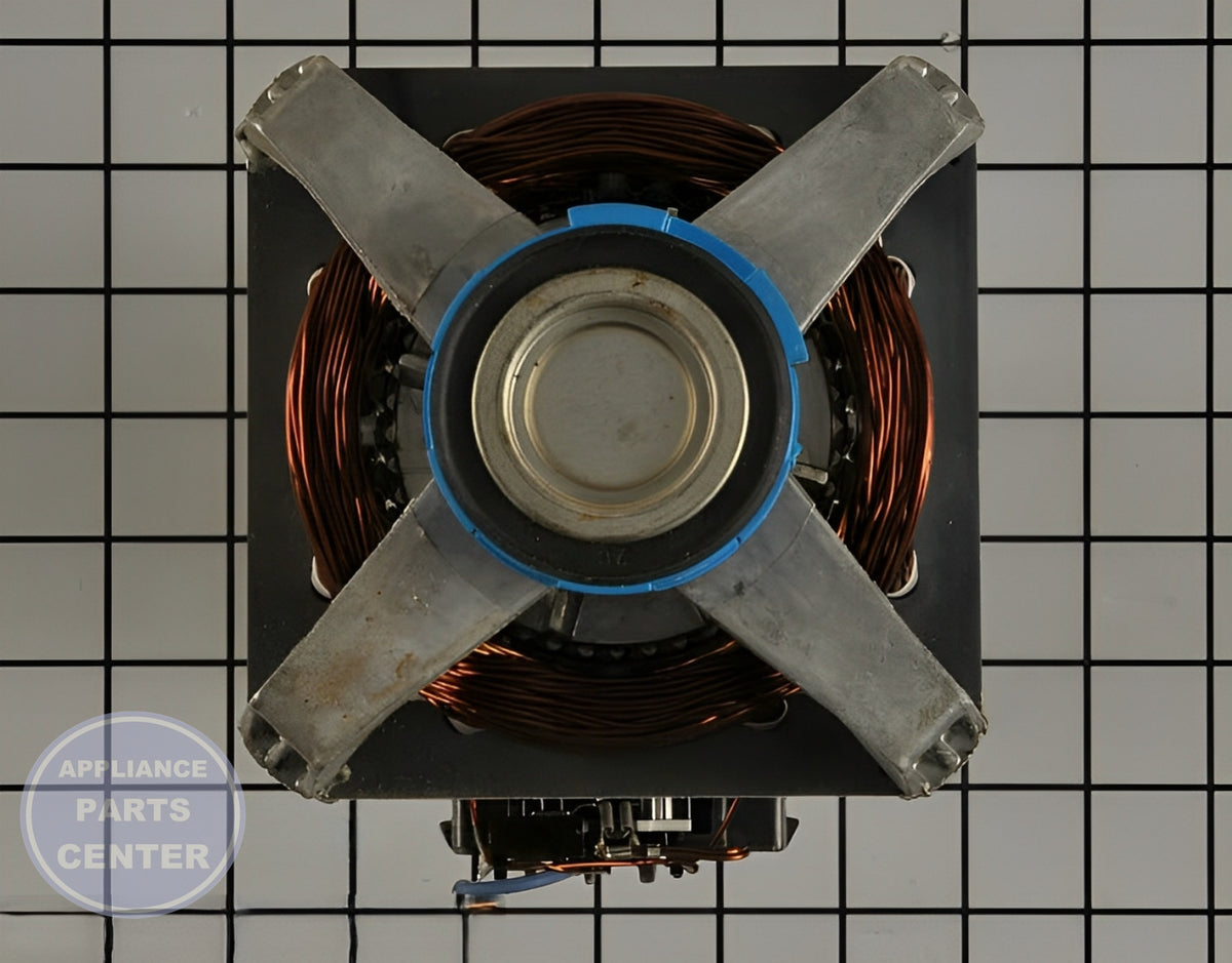 WHIRLPOOL W10411000 Washer Dryer Drive Motor - Installation in Whirlpool model displaying key mounting points