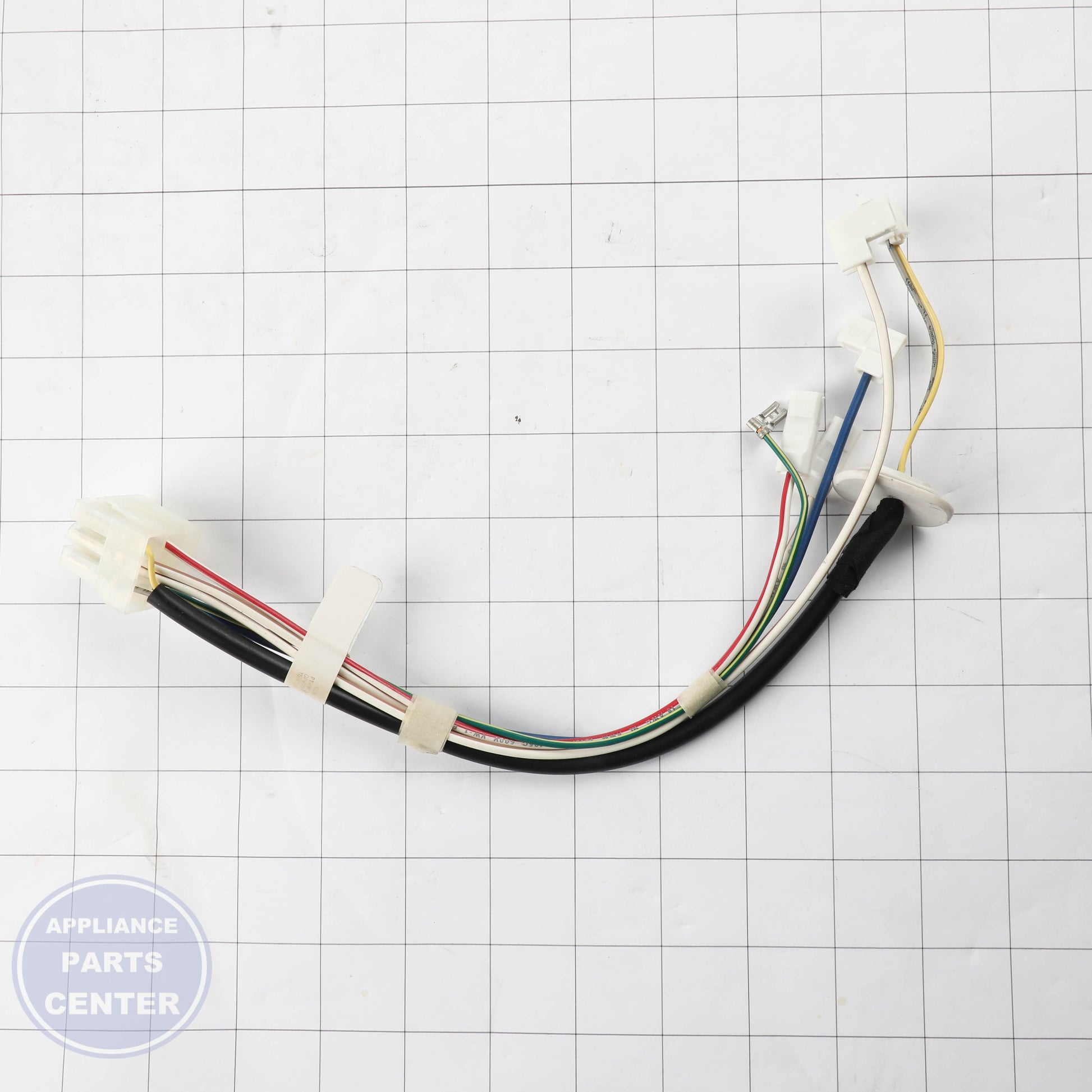 WIRE ASSY AUGER LED SERI - Side view with precise specifications