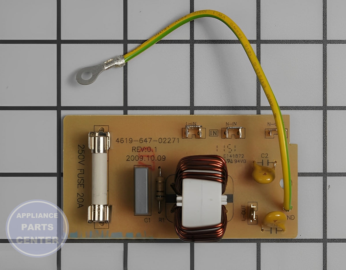 Whirlpool WHIRLPOOL MICROWAVE FILTER W10422269 - Main view showing Circuit Board & Timer for Whirlpool models