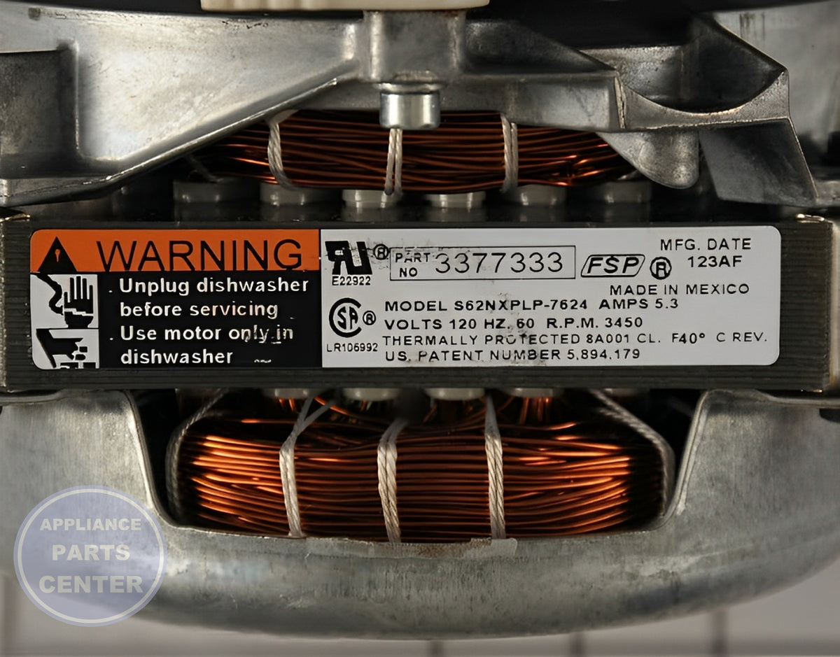 Pump and Motor Assembly W10428167 - Detailed view of durable construction and 10-year lifespan