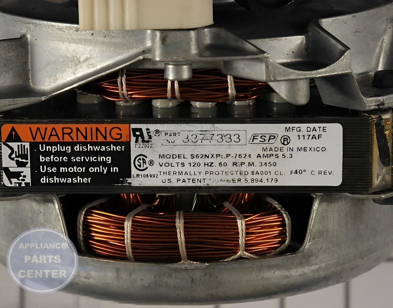Pump and Motor Assembly W10428168 - Detailed view of high-quality technical details
