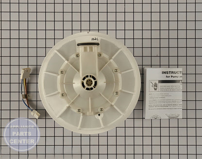 Whirlpool Pump and Motor Assembly W10428168 - Installation in KitchenAid model showing key mounting points