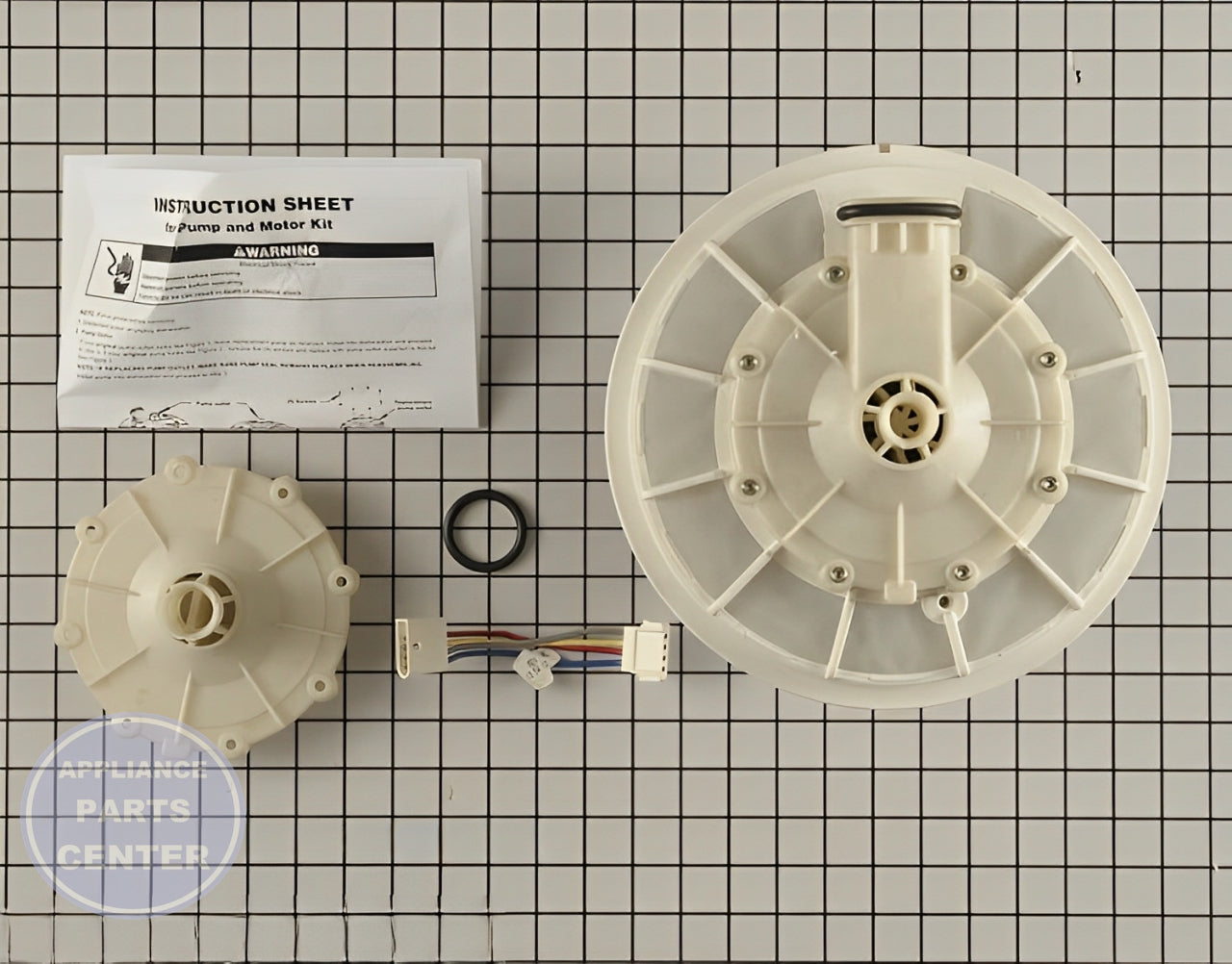 Pump and Motor Assembly W10428773 - Detailed view of 10 GPM flow rate