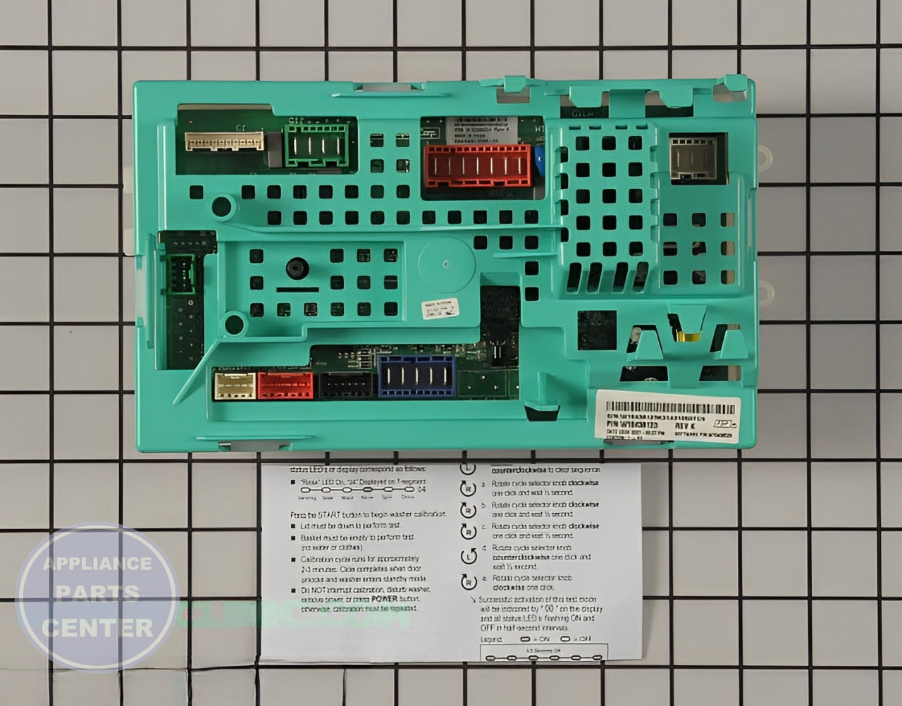 Control Board W10438123 - Detailed view of timer and circuit functions