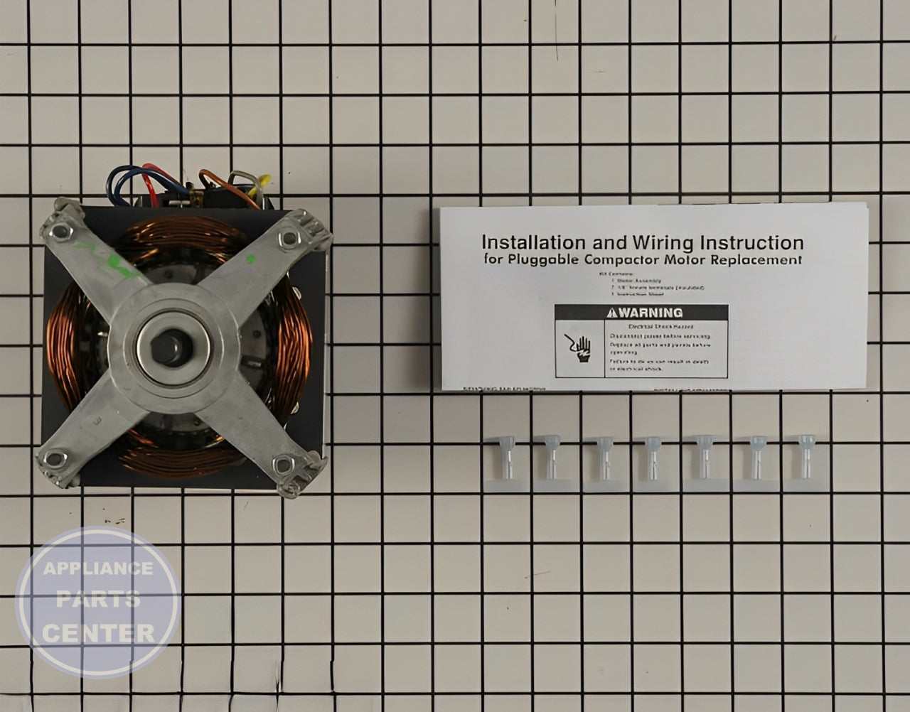 WHIRLPOOL AIR CONDITIONER MOTOR DRIVE W10439651 - Detailed view of motor specifications