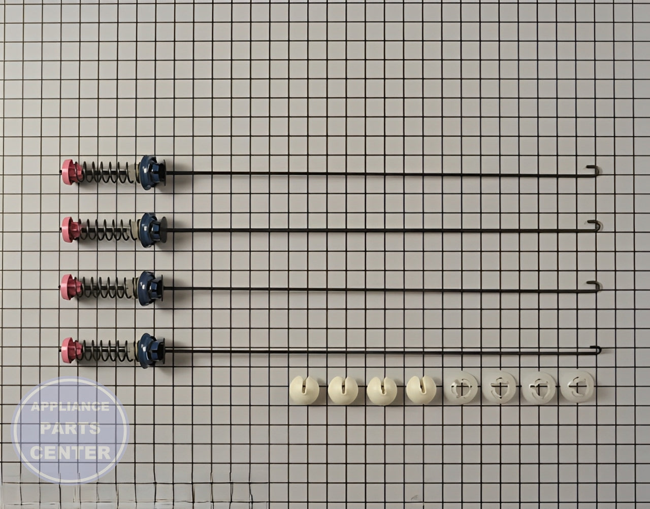 WHIRLPOOL SUSPENSION ROD KIT W10440786 - Main view showing shock absorption for W10368626/W10368627/W10440739