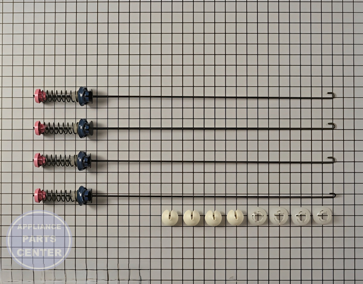 WHIRLPOOL SUSPENSION ROD KIT W10440786 - Main view showing shock absorption for W10368626/W10368627/W10440739