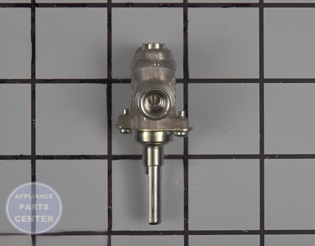 Surface Burner Valve W10441650 - Side view with exact measurements