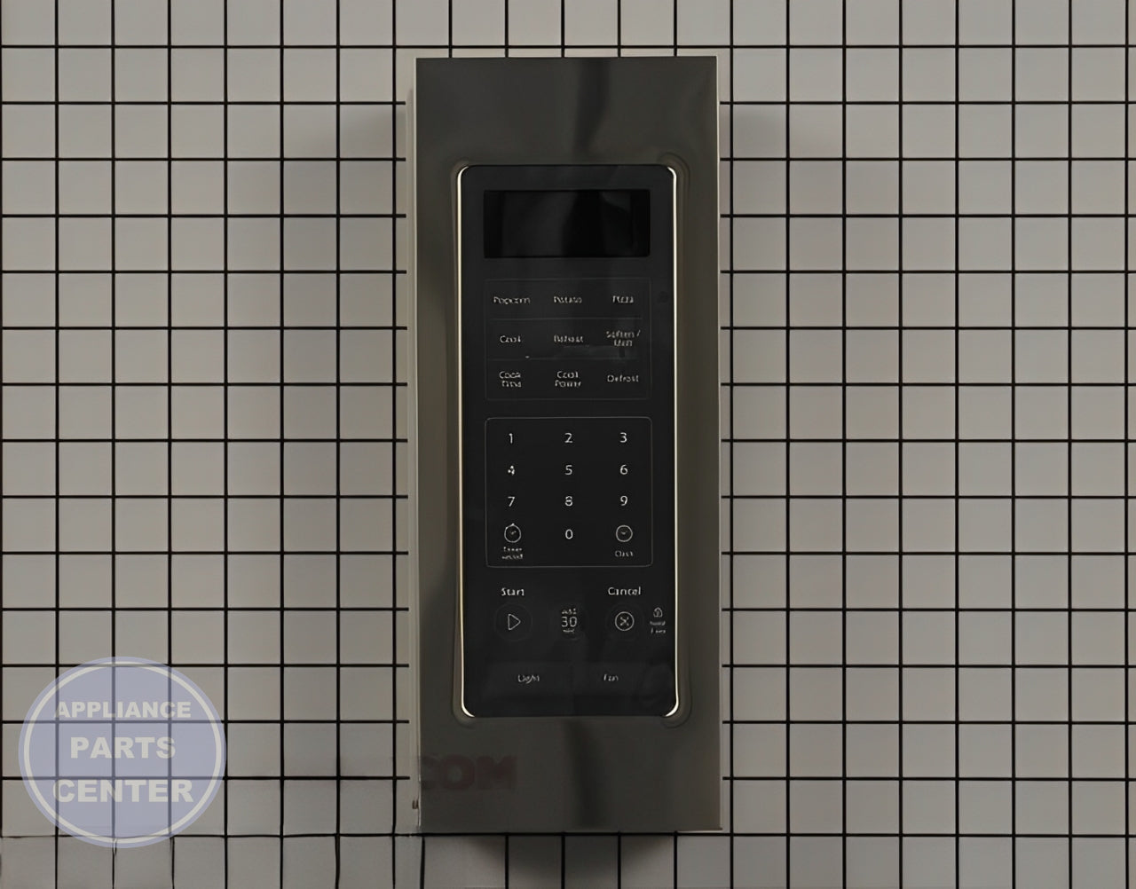 Whirlpool Touchpad and Control Panel W10443378 - Main view showing responsive touchpad for Whirlpool microwave models