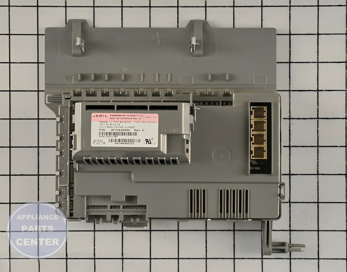 Control Board W10445518 - Detailed view of circuit board & timer