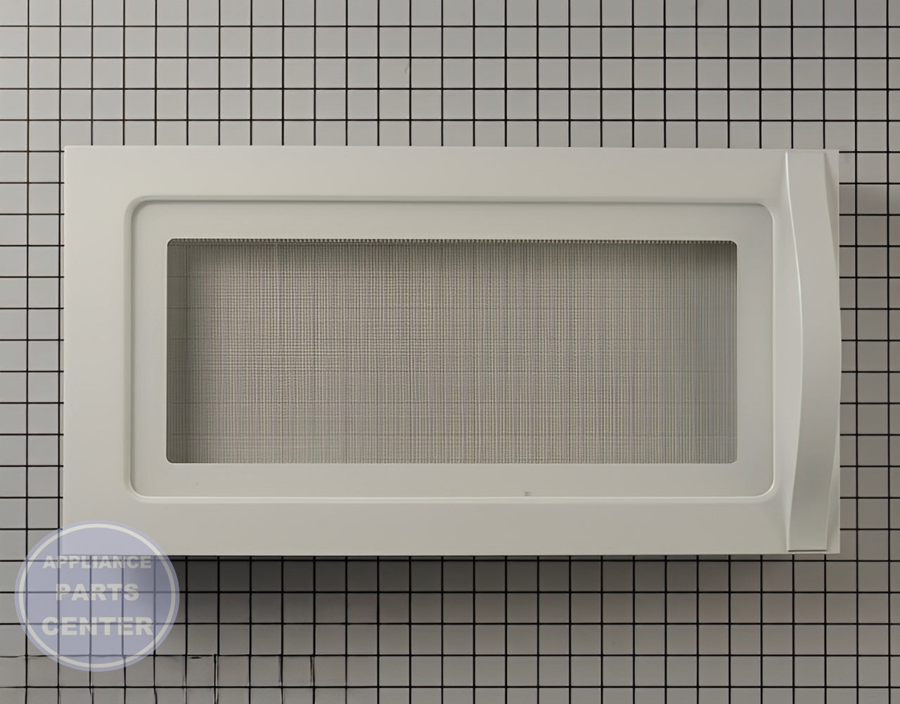 WHIRLPOOL MICROWAVE WHITE DOOR ASSEMBLY - Main view showing secure seal for specific models