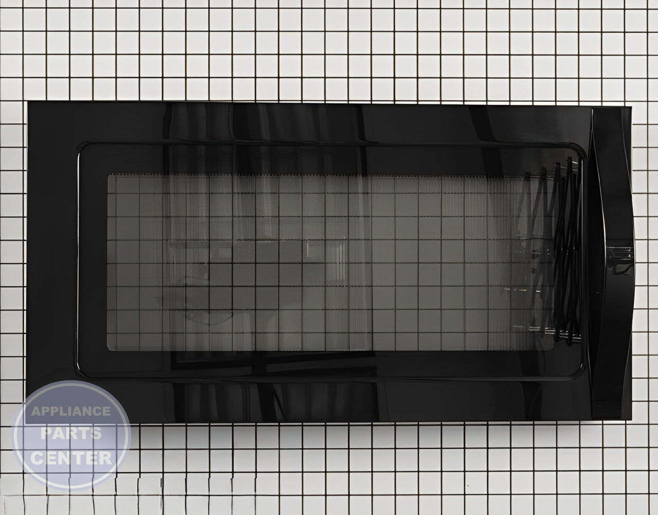 WHIRLPOOL MICROWAVE DOOR W10468669 - Main view showing perfect seal for WPL-5678 models
