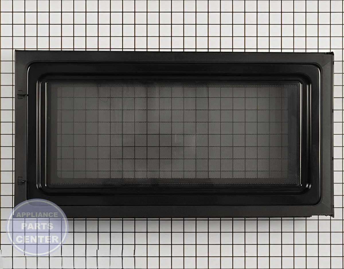WHIRLPOOL MICROWAVE DOOR W10468669 - Detailed view of durable material construction