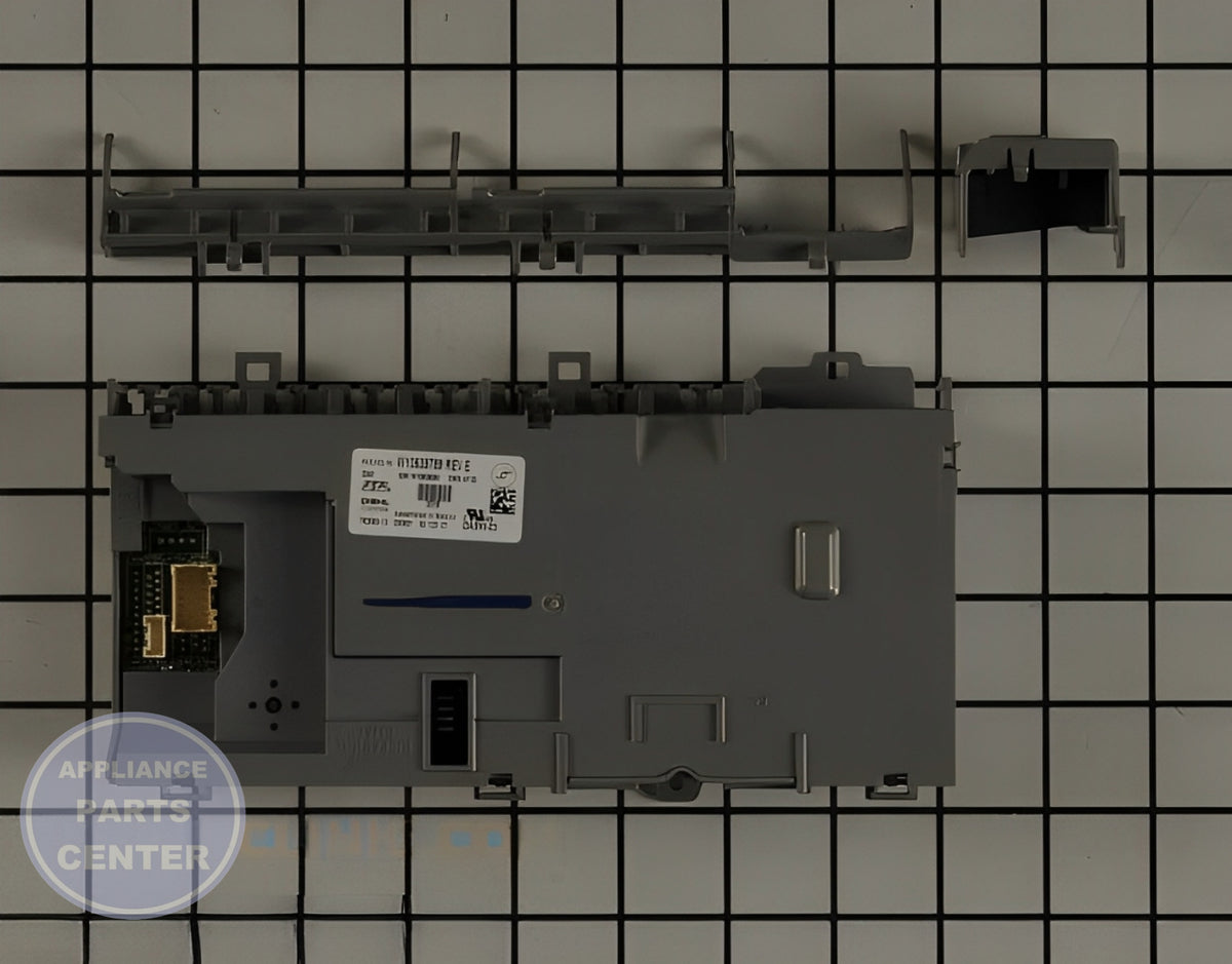 WHIRLPOOL DISHWASHER ELECTRONIC CONTROL BOARD W10479761 - Main view showing circuit board & timer for compatible models