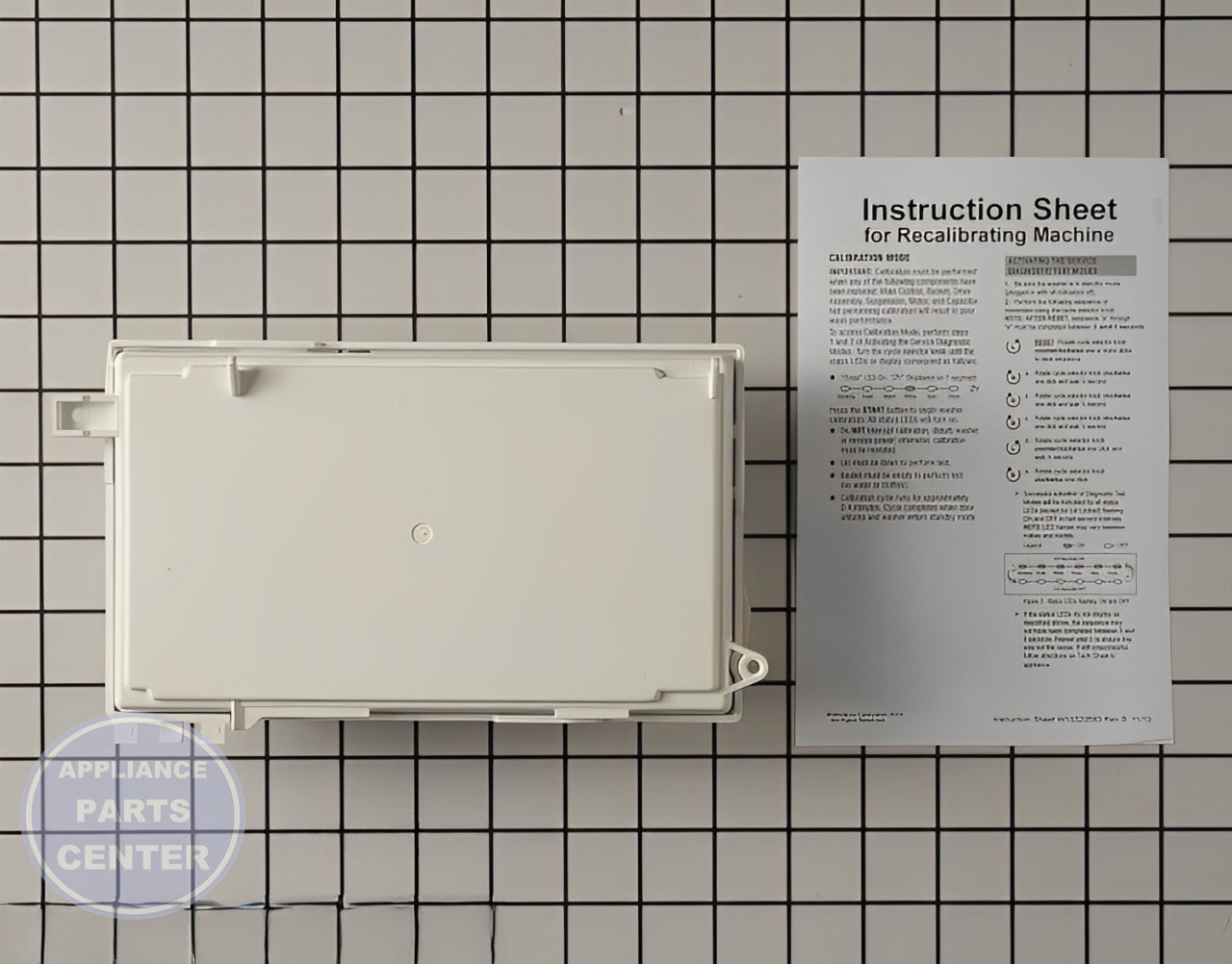Control Board W10480126 - Detailed view of circuitry and timing details