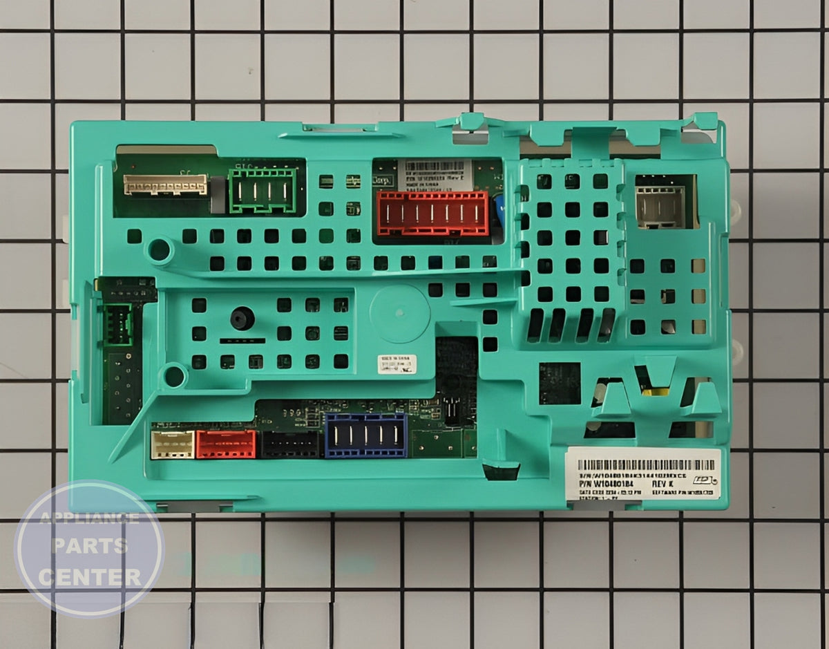 Whirlpool WHIRLPOOL ELECTRONIC CONTROL BOARD W10480184 - Detailed view of the circuit board and timer technical details