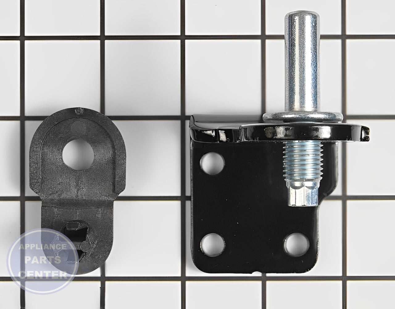 Maytag Door Hinge W10500001 - Main view showing heavy-duty support for Maytag, Whirlpool, Kenmore, KitchenAid, Inglis, Ikea Refrigerators