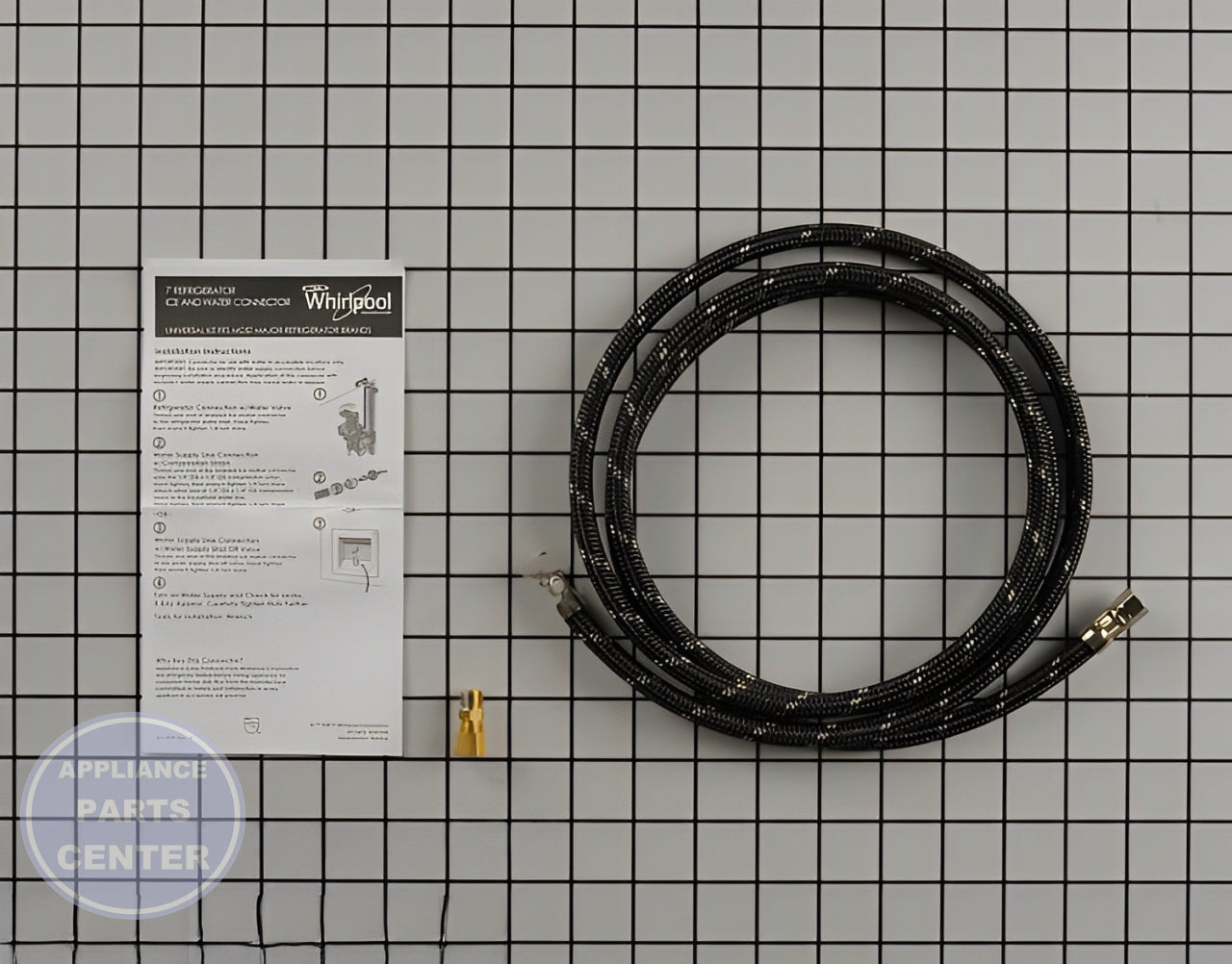 Whirlpool Refrigerator Industrial Grade Water Hose W10505928RP - Main view showing high-pressure resistance for WPL models