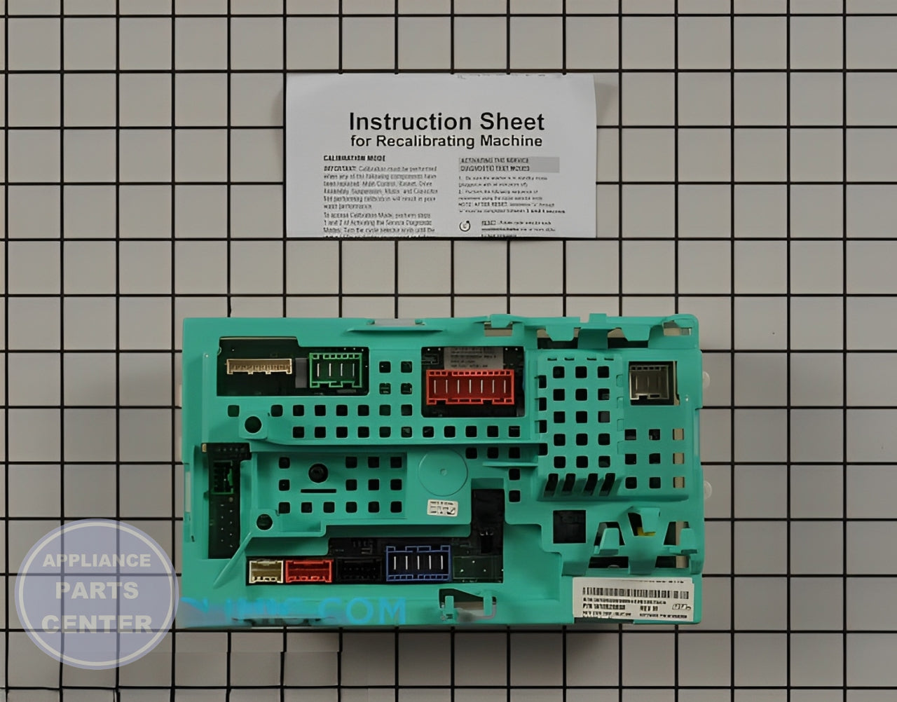 Control Board W10520038 - Side view with precise measurements