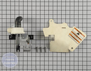 WHIRLPOOL DRAIN PUMP AND MOTOR ASSEMBLY W10536347 - Main view showing efficient water drainage for compatible models