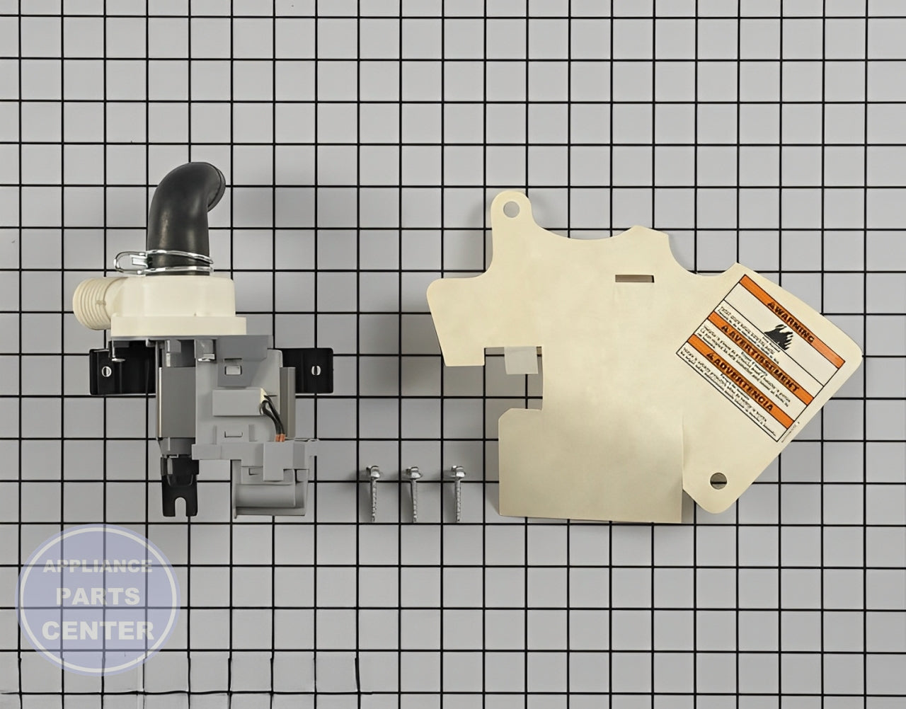 WHIRLPOOL DRAIN PUMP AND MOTOR ASSEMBLY W10536347 - Main view showing efficient water drainage for compatible models