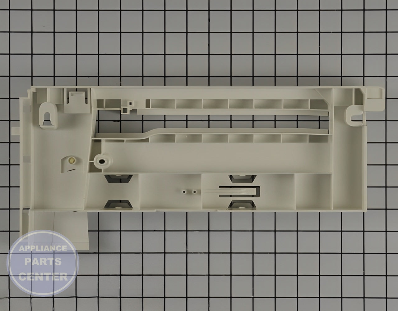 Plate W10549602 - Detailed view of secure Bracket & Flange fit