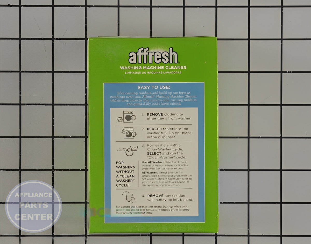 AFFRESH WASHER CLEANER W10549846 - Side view with powerful cleaning formula