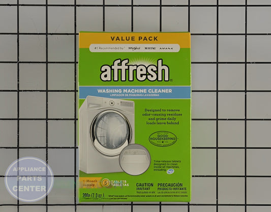 WPL AFFRESH WASHER CLEANER W10549846 - Main view showing deep cleaning action for Whirlpool and Maytag models