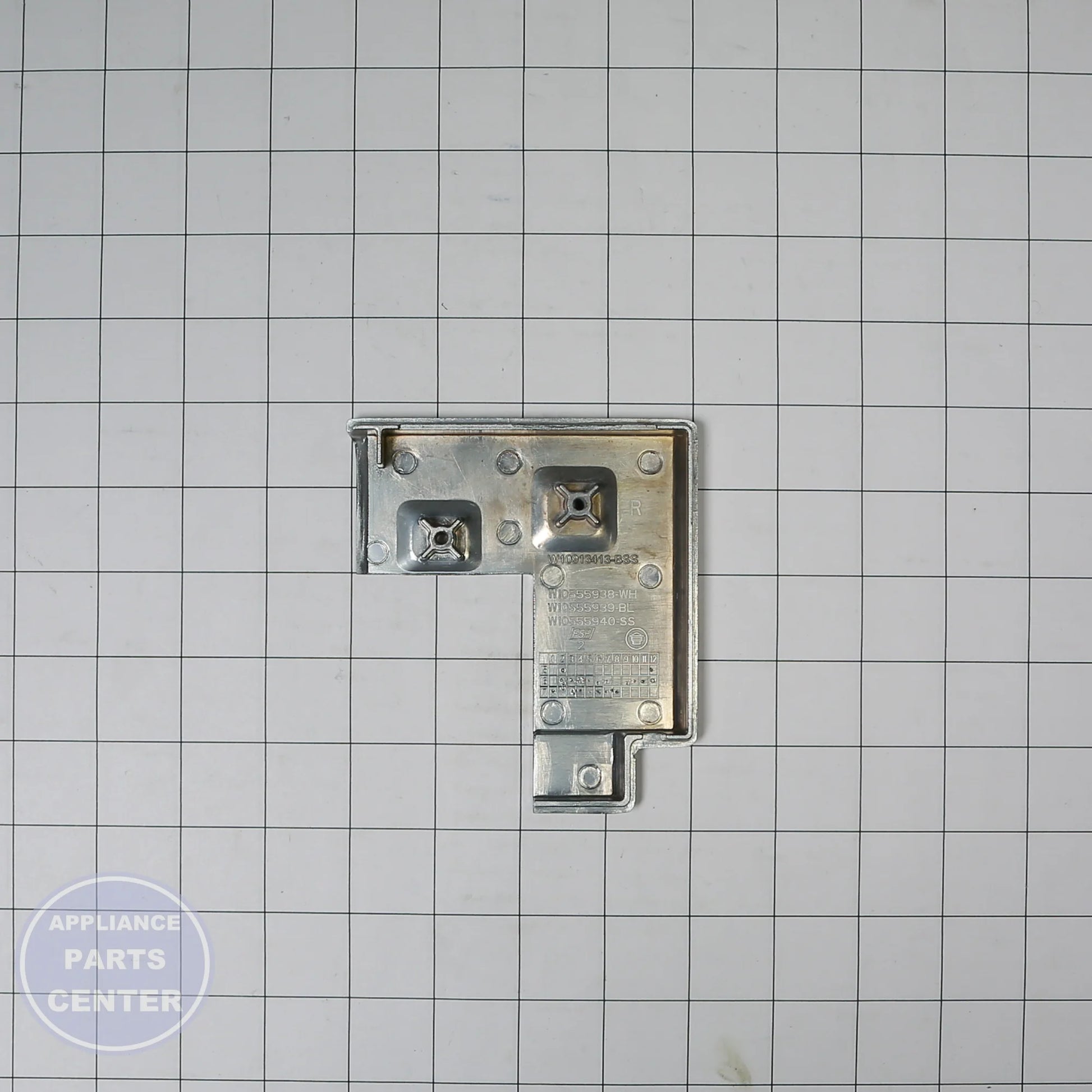 WPL ENDCAP-PNL W10555940 - Installation in specific model showing key mounting points