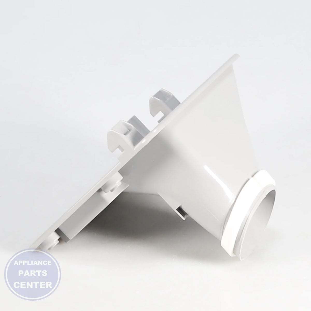 WPL ICE CHUTE MTG PLATE ASSY W10572235 - Installation in specific model showcasing mounting points