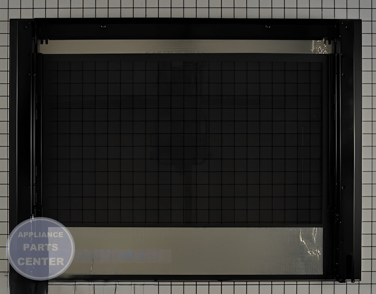 GLASS-DOOR W10577911 - Side view with precise measurements
